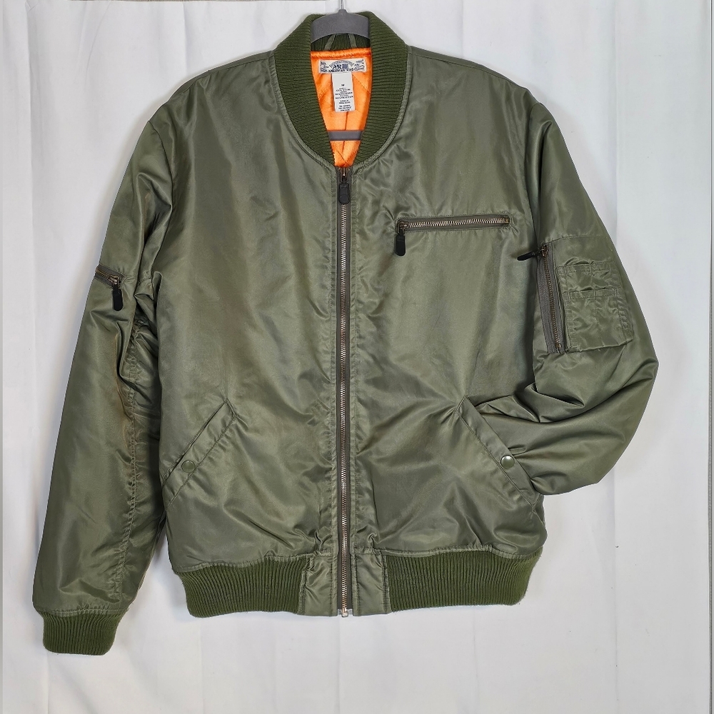 American Rag Vintage Bomber Jacket Medium EUC - Picture 4 of 12